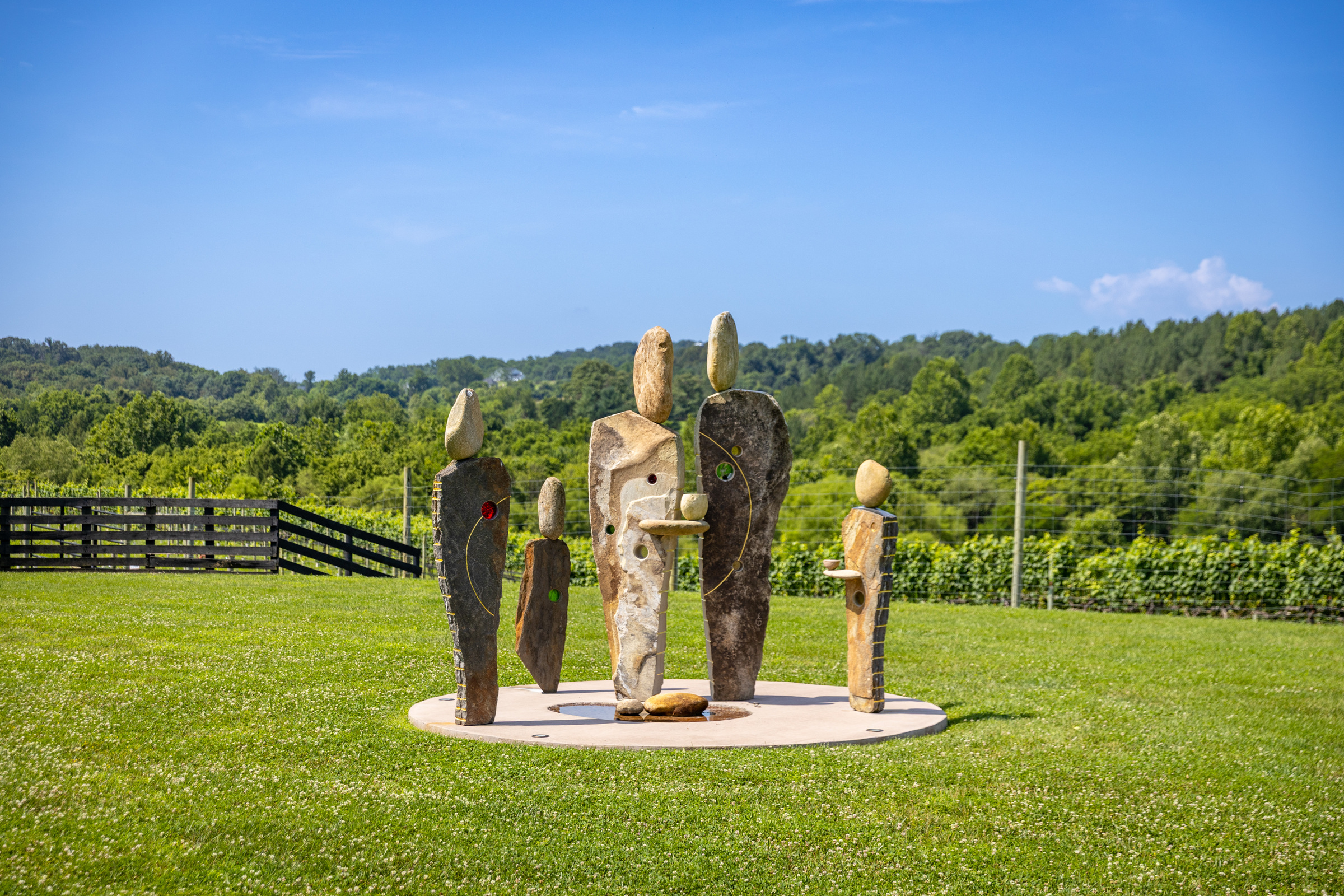 Tranquility Farm estate at dusk